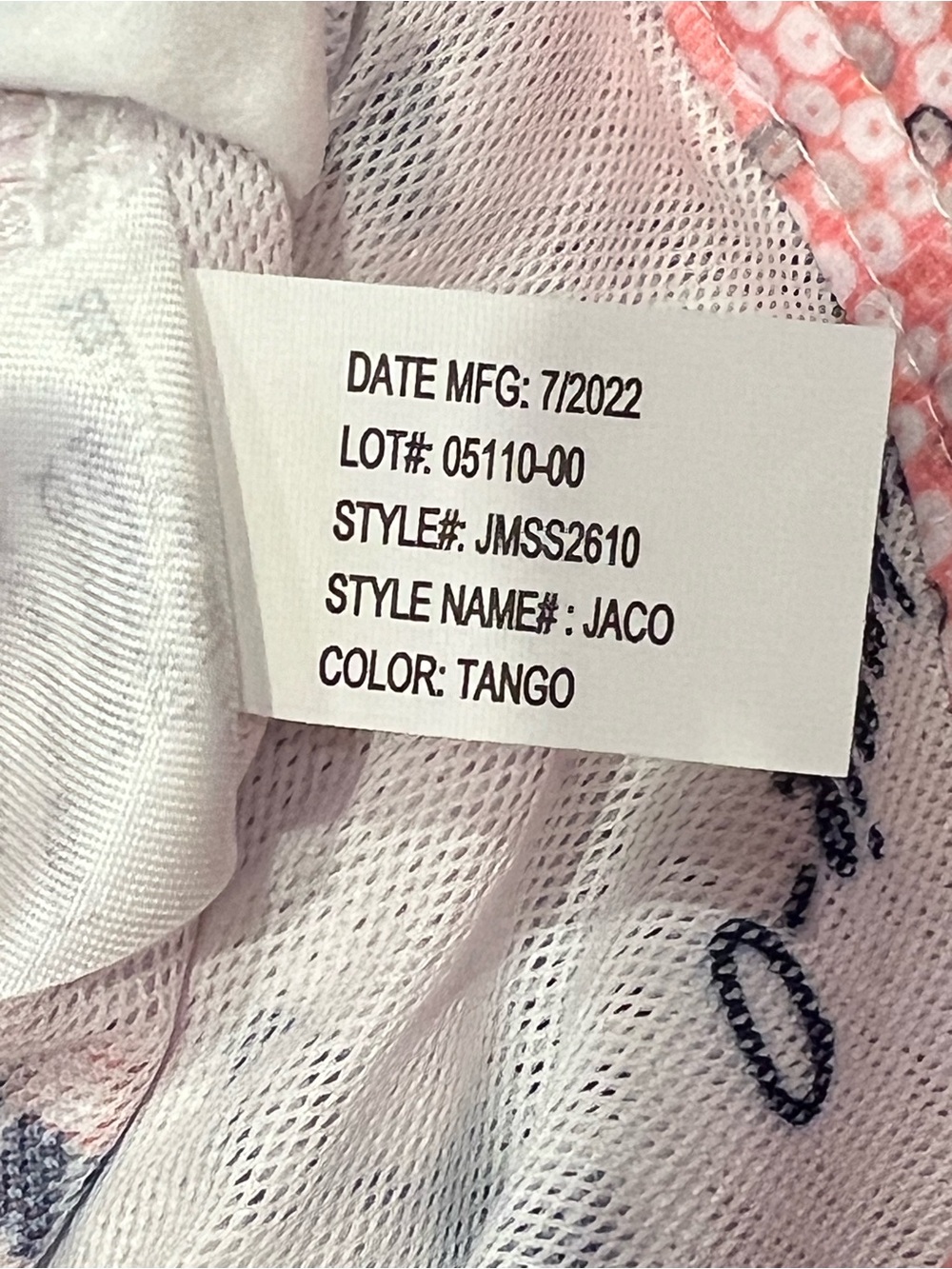 Men’s Johnnie-O Light Pink and Gray Jaco Swim Trunks Size Small “Tango” Print - Picture 9 of 16
